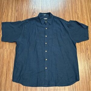 Vintage Blue FUBU Button Up Shirt Blue Size  XL